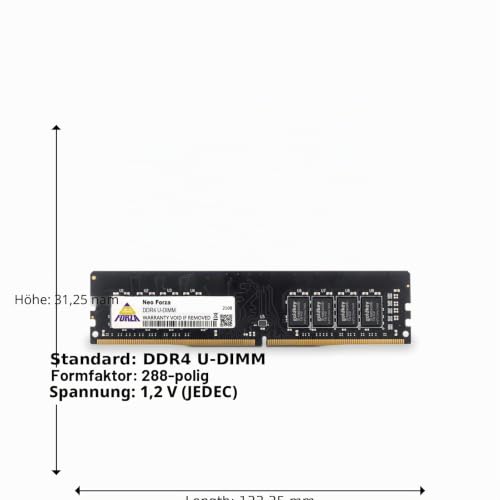 goldkey DIMM DDR4 16GB 3200MHZ CL22 Retail, Schwarz, normal