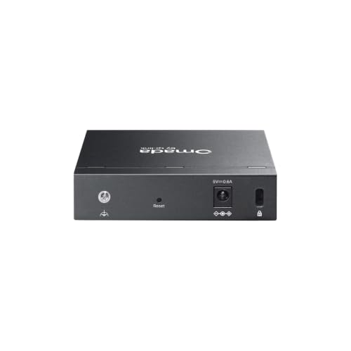 TP-Link Omada ES205G 5-Port Gigabit Easy Managed Switch, Plug & Play, Metallgehäuse mit lüfterlosem, geräuschlosem Design, Isolation, VLAN, IGMP-Snooping, Zentrales Cloud-Management