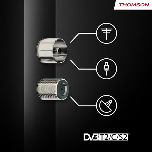 Thomson 40 Zoll (101 cm) FHD Easy TV, LED Fernseher (Ohne Smart-TV), Triple-Tuner (DVB-T/T2/C/S/S2), Dolby Audio, Hotel-Modus, Multimedia-Player, Beleuchtete Fernbedienung, 3X HDMI, 40FD2S13