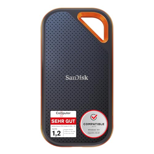 SanDisk Extreme PRO Portable SSD Externe SSD 1 TB & Extreme microSDXC UHS-I Speicherkarte 512 GB + Adapter