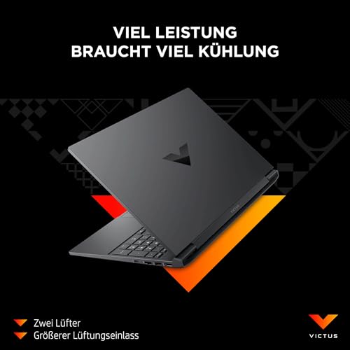 HP Victus Gaming Laptop, 15,6" FHD Display 144Hz, AMD Ryzen 5 8640H, 16 GB DDR5 RAM, 512 GB SSD, NVIDIA GeForce RTX 4050 (6GB), QWERTZ, Windows 11, Silber