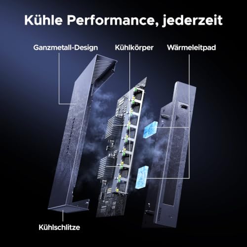 UGREEN 2.5G LAN Switch mit 8X 2.5G Ports, Plug & Play (8-Ports) | Unmanaged Netzwerk Switch für Computer, NAS, Desktop, Schnelle Datenübertragung, lüfterlos und leise, Robustes Metallgehäuse
