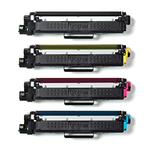Brother TN-243CMYK Original Tonerkartusche Druckt bis zu 1000 Seiten, cyan, magenta, gelb und schwarz & TN-243BK Original Tonerkassette, schwarz