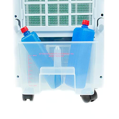 Camry CR 7905 Verdunstungskühler 8 Liter, Tragbare Luftkühler mit 3 Stufen, LED Anzeige + Fernbedienung, Mobiles Klimagerät, Timer, Für Luftkühlung, Ventilation, Befeuchtung, Luftreiniger, 325W