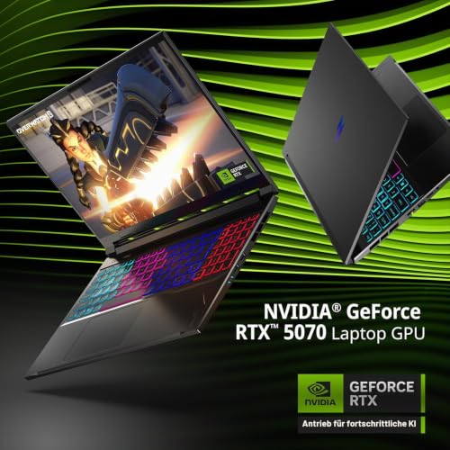 acer Nitro V 16S AI Laptop IA | Notebook Gaming | Nvidia GeForce RTX 5070 8GB | Ryzen AI 7 350 | RAM 16GB DDR5 | 1024GB SSD | 16" WQXGA IPS 180Hz Display | Copilot+ PC | Windows 11 | QWERTY