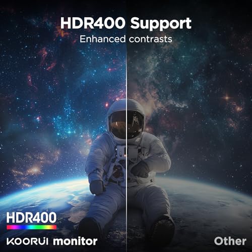 KOORUI 34 Zoll Curved Gaming Monitor 200Hz Bildschirm WQHD HDR 400 HDMI/DP
