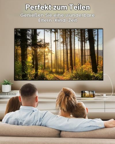 HDMI Adapter für iPhone [MFi Zertifiziert] 1080P Digital AV Bildschirm Konverter für iPhone/iPad, Plug & Play, Video & Audio Sync Kompatibel mit TV/HDTV/Monitor/Projektor kein Netzteil erforderlich