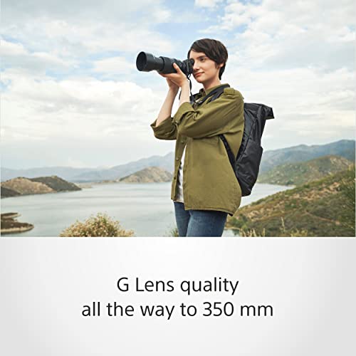 Sony SEL70350G – 70–350mm F4.5–6.3 G OSS Supertele-Zoom | APS-C E-Mount Objektiv mit Bildstabilisierung, ideal für Natur, Sport & Reisen, kompatibel mit Sony ZV-E10, A6400 & A6700
