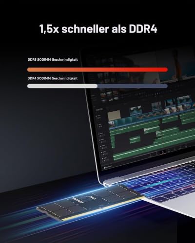 Lexar SODIMM 16GB DDR5 RAM 4800MHz Laptop Arbeitsspeicher