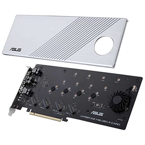 ASUS Hyper M.2 x16 Gen 4 scheda di interfaccia e adattatore Interno (ASUS HYPER M.2 X16 CARD 4 X M.2 GEN 4)