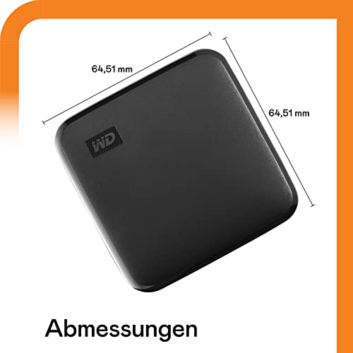 WD Elements™ SE SSD externe SSD 2 TB (USB 3.0-Schnittstelle, Plug-and-Play, 400 MB/s Lesegeschwindigkeit) Grau
