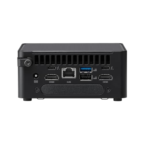ASUS NUC 14 Pro Tall Mini PC RNUC14RVHU7089C2I | Intel Core Ultra 7 155H vPro Prozessor, Arc Grafik, 1TB Speicher, 2x 16GB RAM, WiFI 6E, Windows 11 Pro, mit EU-Netzkabel