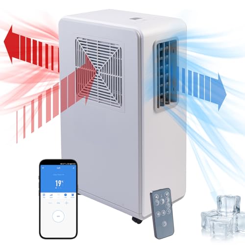 Sichler Haushaltsgeräte Air Conditioner: Mobile Klimaanlage ohne Abluftschlauch, 1.800 BTU/h, 500 W, WLAN, App (Klimaanlage ohne Schlauch, 500 Watt, Mini)