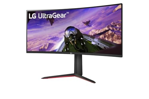 LG, 34 Zoll, Ultragear™ UWQHD Curved Gaming Monitor, 34GP63AP-B.AEU, 3440 x 1440, 21:9, 5 ms GtG, 160 Hz, HDR10, Motion Blur Reduction, AMD FreeSync™ Preminum- Schwarz