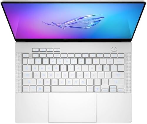 ASUS ROG Zephyrus G14 Latest 2025 3K OLED 120Hz Gaming Laptop Copilot+ PC AMD Ryzen AI 9 HX 32GB RAM NVIDIA RTX 5070 Ti 1TB SSD Windows 11 Platinum White
