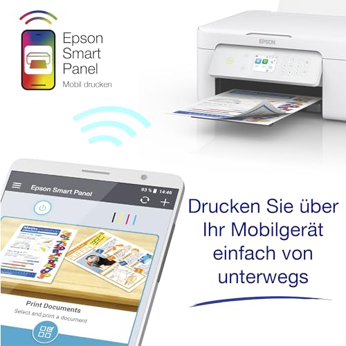 Epson Expression Home XP-4205 3-in-1-Tinten-Multifunktionsdrucker, Scanner, Kopierer, WLAN, Einzelpatronen, Duplex, 2,4-Zoll-Display, DIN A4, inkl. 3 Monate ReadyPrint Flex-Tintentarif