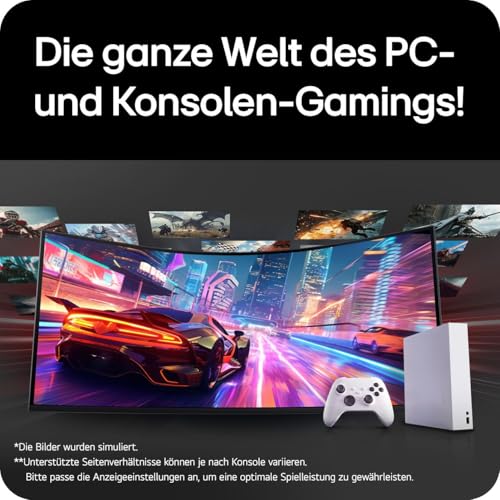 LG Ultragear™ 52G930B-B 52 Zoll 21:9 Curved 5K2K VA Gaming Monitor, 240Hz, DisplayHDR™ 600, AMD FreeSync Premium, USB-C (90W), Schwarz