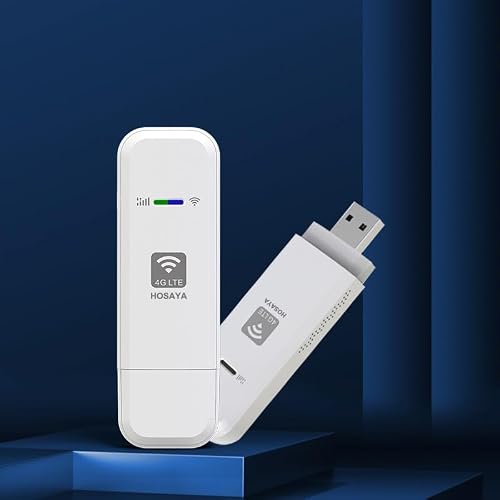 HOSAYA 4G SIM-Karte WiFi Modem Tragbarer USB 4G Router mit SIM-Kartenslot High Speed Portable Travel Hotspot Mini Router Entsperrter 4G Dongle