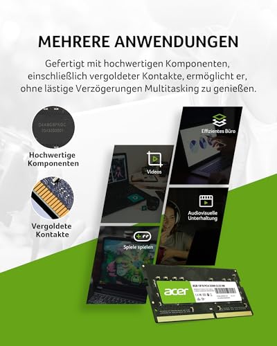 BIWIN ACER Memoria DDR4 SO-DIMM 8GB 3200 CL22