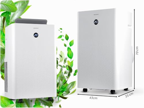 Berdsen Mobiles Klimagerät 5-in-1-14000 BTU - Kühlung, Heizung, Entfeuchtung, Ventilation, Schlafmodus - Tuya Smart App - Energieeffizient