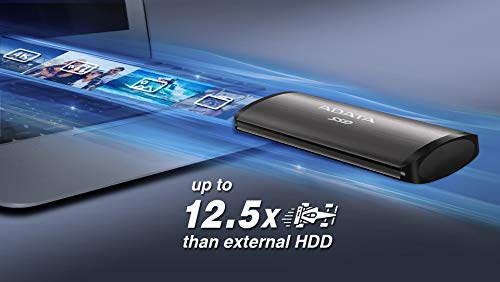 ADATA SE760 1 TB portable external SSD, grau, USB-C 3.2 Gen 2