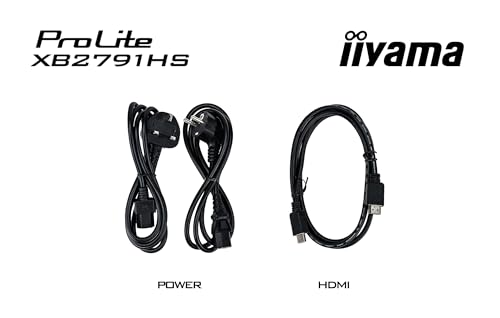 iiyama Prolite XB2791HS-B1 Full-HD IPS-Monitor | 68,6 cm, 27", 120Hz, HDMI, DP, Adaptive Sync, Höhenverstellung, Lautsprecher, Kopfhöreranschluss, Energieklasse C, schwarz