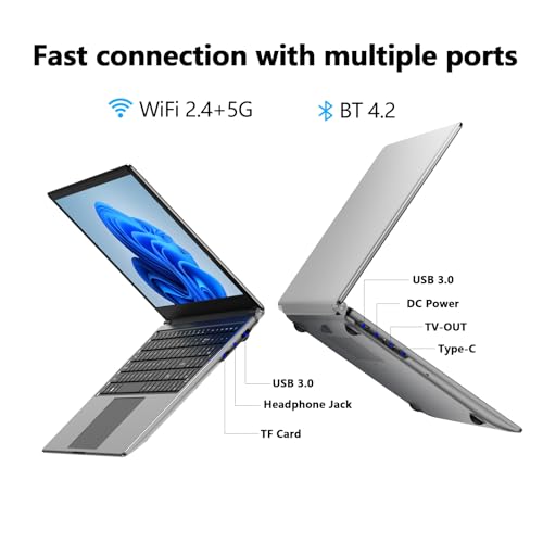 16-Zoll-Laptop,8GB DDR RAM, 256GB SSD tragbarer Laptop,erweiterbar auf 1 TB,AMD A9-9400 Radeon R5 Prozessor bis zu 3,2 GHz,9000-mAh-Akku,USB-3.0-Schnittstelle,Dual-Band-WLAN, Webcam, schlankes Laptops