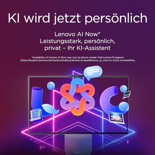 Lenovo Yoga All-In-One AI PC | 27" QHD Touch-Display | Intel Core Ultra 9 285H | 32GB | 1TB SSD | Intel Arc Grafik | Win11 | Inkl. Wireless Maus-Tastatur | Grau | Augenschutz | 2 Jahre Premium Care