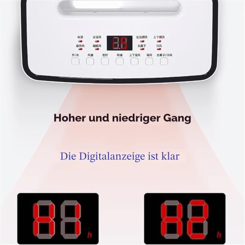 Tragbarer Verdunstungskühler mit Fernbedienung – Energieeffiziente mobile Kühl- und Heizeinheit für Zuhause, Büro und Außenbereich