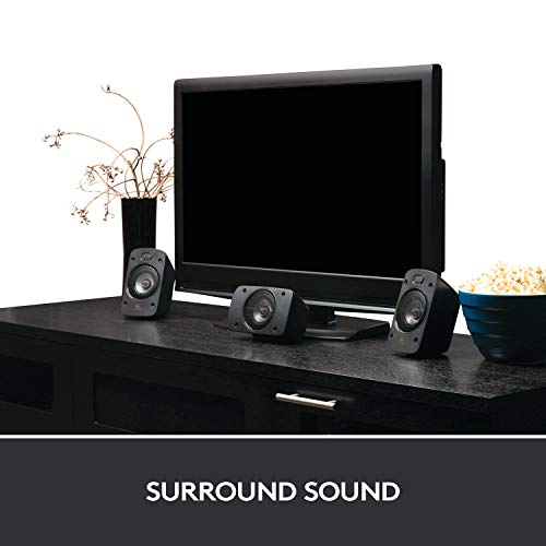 Logitech Z906 5.1 Sound System | 1000W Surround Sound Lautsprecher, THX, Audio-Eingänge, Fernbedienung, EU Stecker, PC/PS4/Xbox/TV/Smartphone - Schwarz