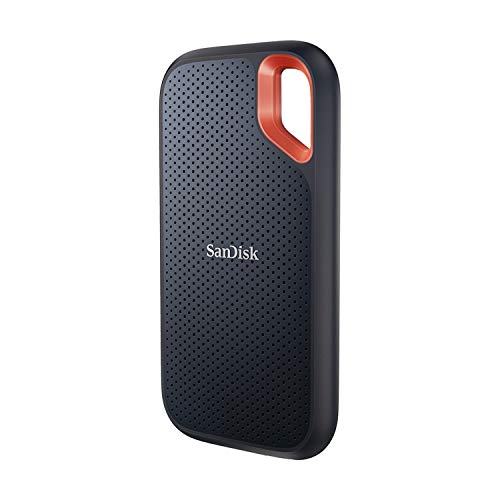 SANDISK Extreme Portable SSD 500 GB - bis zu 1.050 MB/s Lesen - Schwarz | Externe SSD, kompatibel mit PC & Mac, IP65-Wasser- & -Staubschutz, 256-Bit-Verschlüsselung, USB 3.2 Gen 2, USB-C