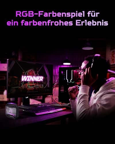 acer Predator GP30 Externe SSD RGB 1TB USB 3.2 Gen2x2 - bis zu 2000 MB/s Lesen Portable External Solid State Drives für Smartphone, Tablets, PC & PS5