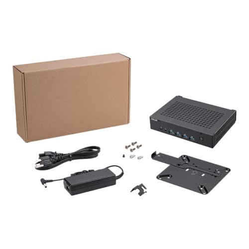 Asus ExpertCenter PN43-SN200AD Mini Desktop PC (Intel N200 Prozessor, integr. Intel UHD Grafik, 4GB DDR4 Speicher, 128GB M2. NVMe PCIe 4.0 SSD, WiFi 6E, Bluetooth 5.2, Windows 11 Pro, Passive Kühlung)
