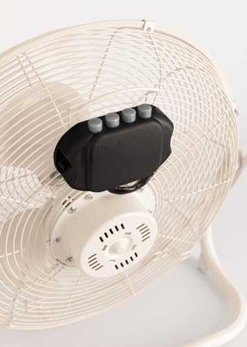 CREATE / AIR FLOOR RETRO/Industrieller Bodenventilator/Sand Ventilator, 16 Zoll, starker Luftstrom, 3 Geschwindigkeiten, leise, leicht, rutschfeste Standfüße