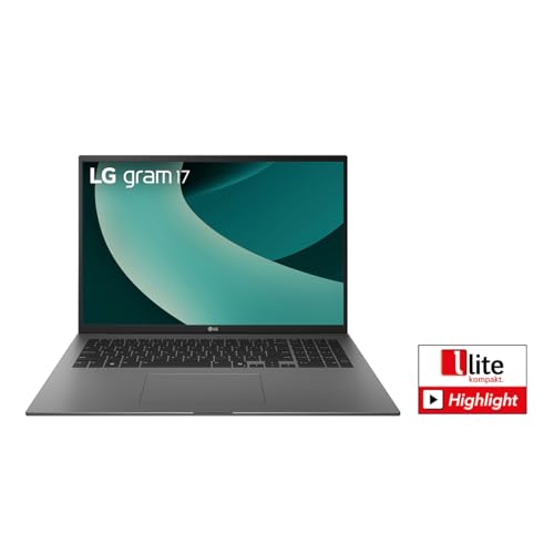 LG gram 17 17Z90TL-G.AU79G (17 Zoll) IPS Notebook, Intel Core Ultra 7 256V, 16GB RAM, 1TB SSD, Intel Arc 140V, federleicht (1,389 kg), gram AI, 77 Wh, Thunderbolt 4, Grau