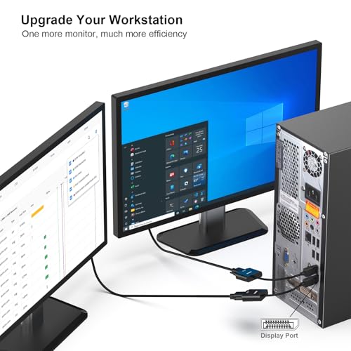 BENFEI DisplayPort auf VGA, Unidirektional DisplayPort DP Computor zu VGA Monitor Adapter 1080P (Stecker auf Buchse), kompatibel für Lenovo Dell ASUS