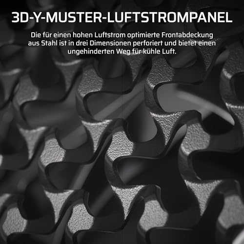 CORSAIR Frame 4000D RS ARGB Modulares Mid-Tower ATX PC-Gehäuse – Schwarz | Hoher Luftstrom, 3x Vorinstallierte RS ARGB-Lüfter, ASUS BTF, MSI Project Zero, Gigabyte Project Stealth