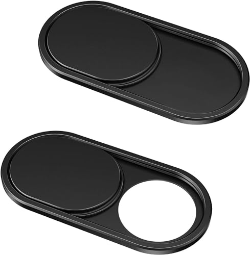 CloudValley Metall Webcam Abdeckung, 0.6mm Ultra-Dünn Metall Slider Kamera Cover Zubehör für Laptop, MacBook Pro*, MacBook Air, iPad Air, Handy, Tablet, Mac, PC - 2Stück