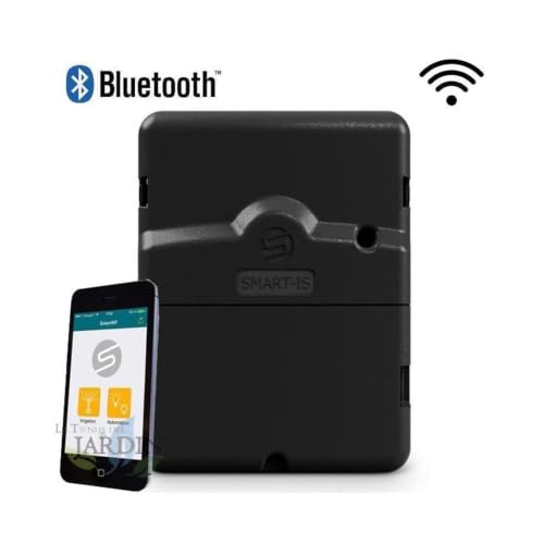 Solem Smart-IS6 Bewässerungscomputer mit WLAN/Bluetooth-Verbindung für 6 Jahreszeiten, Schwarz, 16 x 3,6 x 14,5 cm
