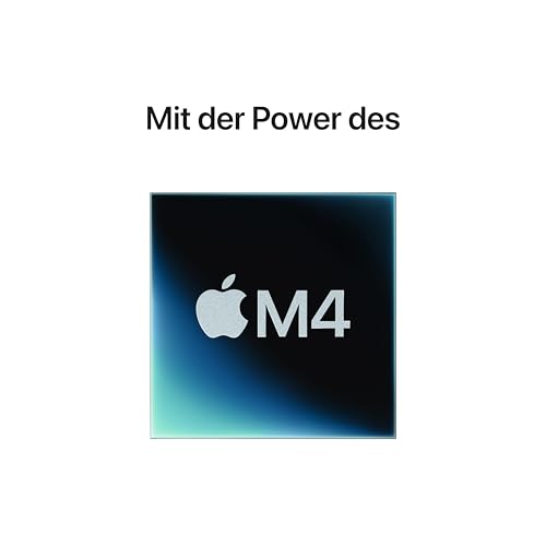 Apple Mac mini Desktop-Computer mit M4 Chip mit 10 Core CPU und 10 Core GPU: 16 GB gemeinsamer Arbeitsspeicher, 256 GB SSD Speicher, Gigabit Ethernet. Funktioniert mit iPhone/iPad