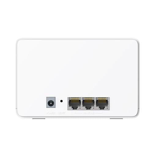 Mercusys Halo H80X Mesh-WLAN-Set (1er-Pack), Wi-Fi 6 AX3000 Dualband-Router & Repeater, 3 × Gigabit-Anschlüsse pro Einheit, MU-MIMO, WPA3, Kindersicherung, empfohlen für Häuser mit 1–2 Schlafzimmern