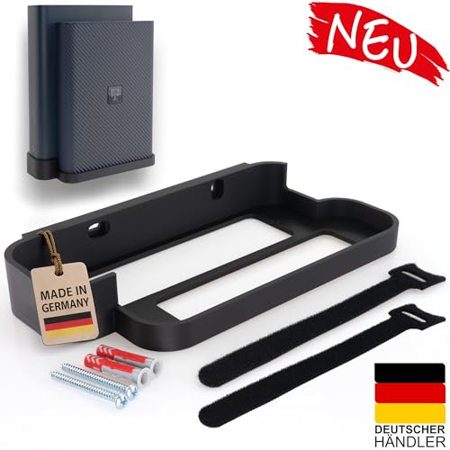 Wandhalterung für Telekom Speedport 7 Router WLAN Halterung Halter Wandhalter mit Kabelmanagment inkl. Befestigungsmaterial V2026 - Made in Germany