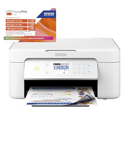 Epson Expression Home XP-4105 3-in-1 Tinten-Multifunktionsgerät (Druck, Scan, Kopie, WiFi, Einzelpatronen, Duplex, 6,1 cm Display, DIN A4), inkl. 4 Monate ReadyPrint Flex Tintentarif