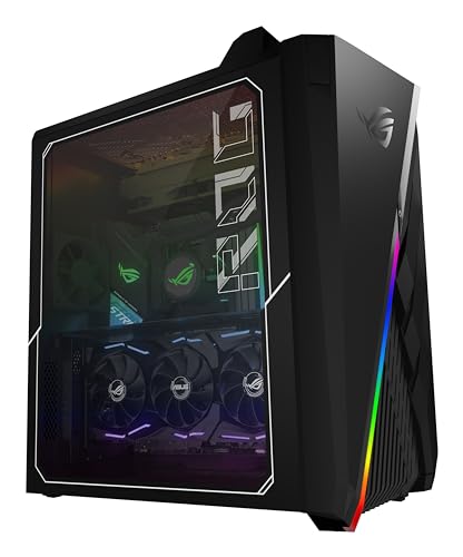ASUS ROG Strix GA35 G35DX-SP004D Gaming-Desktop-PC (AMD Ryzen 7 5800X, 32 GB RAM, 1 TB + 1 TB SSD, NVIDIA RTX 3080 10 GB, ohne Betriebssystem), Schwarz, Stern