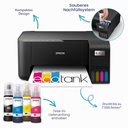 Epson EcoTank ET-2860 Ad inchiostro A4 5760 x 1440 DPI 33 ppm Wi-Fi (EcoTank ET-2860)