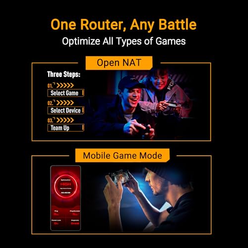 ASUS TUF Gaming BE9400 Tri Band WiFi 7 (802.11be) Extendable Gaming Router | vier 2.5G Ports, 3-stufige Portweiterleitung, Smart Home Master, AiMesh Unterstützung, AiProtection für Netzwerksicherheit