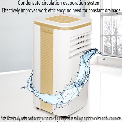 Tragbare Klimaanlage 12000 BTU, Kleine AC-Einheit mit Luftentfeuchter & Fernbedienung, Kühlt 30m², Leise Mobile Klimaanlage mit Fensterkit, 3 Modi, 2 Geschwindigkeiten, 24h Timer