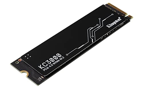 Kingston KC3000 PCIe 4.0 NVMe M.2 SSD - Hochleistungsspeicher für Desktop- und Laptop-PCs -SKC3000S/1024G Schwarz 1024GB