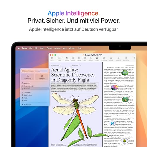 Apple MacBook Air (15", Apple M4 Chip mit 10‑Core CPU und 10‑Core GPU, 24GB Gemeinsamer Arbeitsspeicher, 512 GB) - Mitternacht