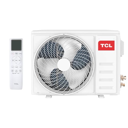 TCL Split Klimaanlage 12000BTU Elite XA73 für Räume bis zu 45m² mit Eco und Turbomodus, 4-Wege-Luftstrom, Kühlen, Heizen, Entfeuchten